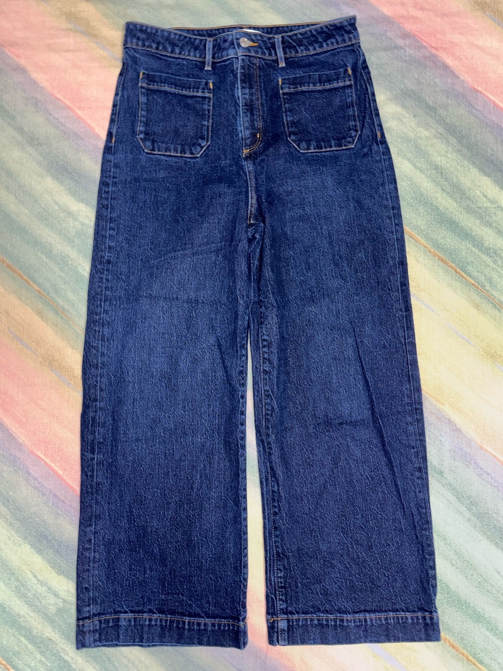 LOFT Palmer the Wide Leg blue Jeans size 10 / 30 - Picture 1 of 8